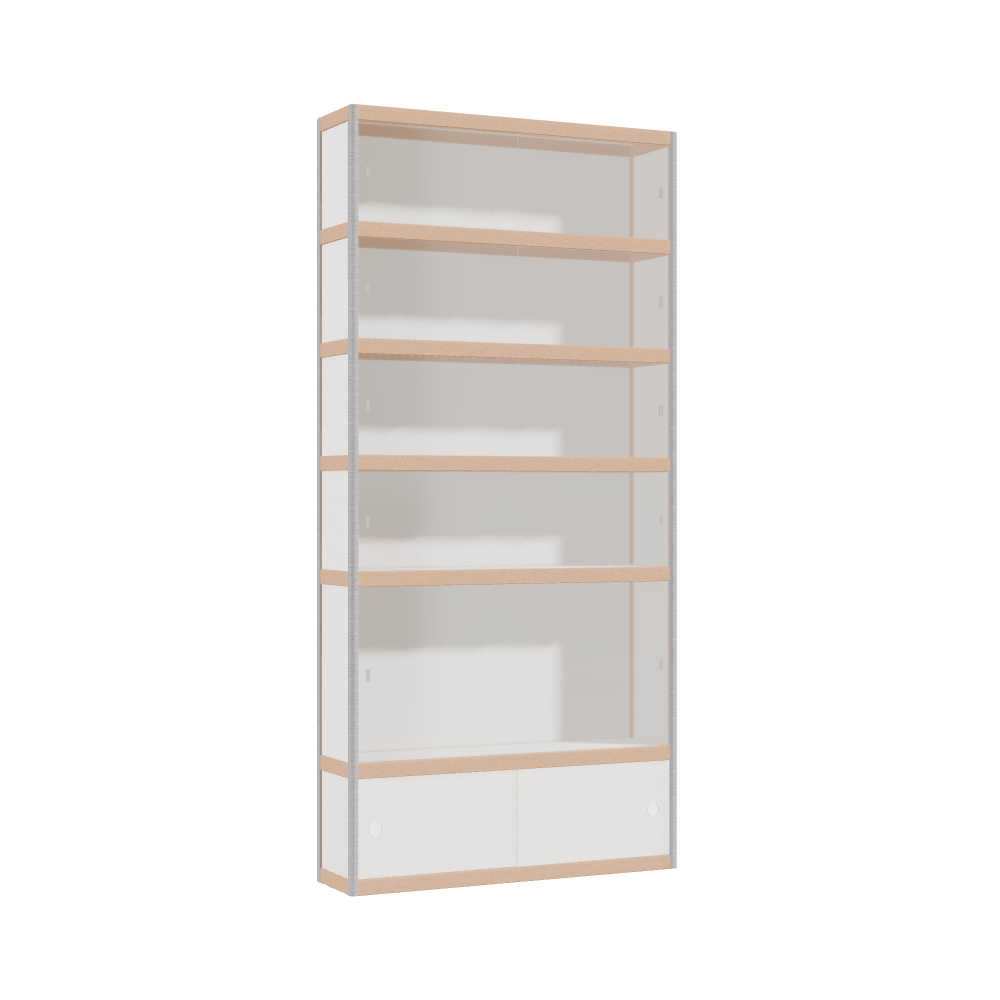 Display cabinet (210x100x25 cm)