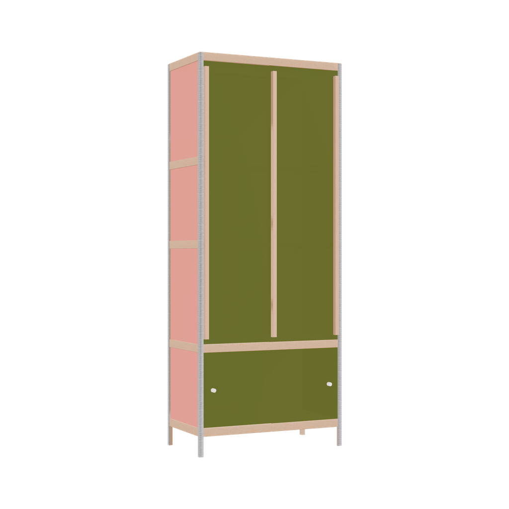 Kleerkast (198x80x42 cm)