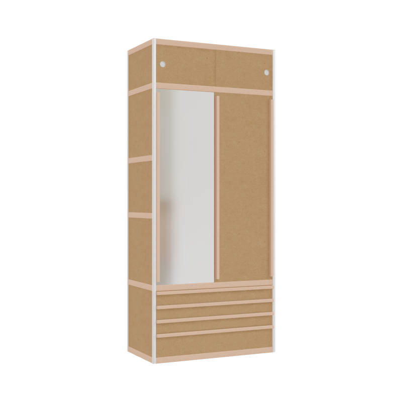 Kleerkast (229x100x52 cm)