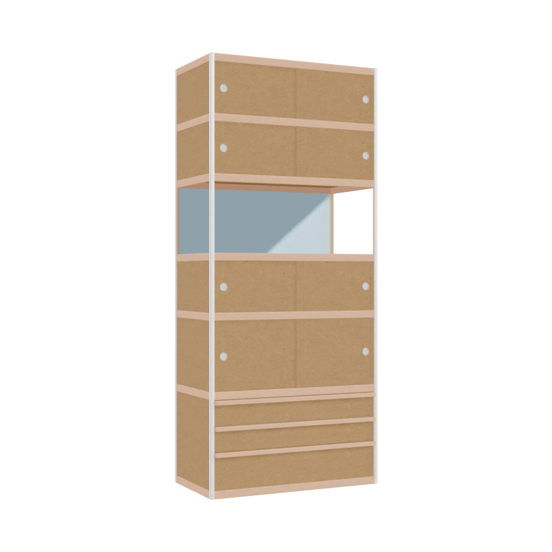 Kast (230x100x52 cm)