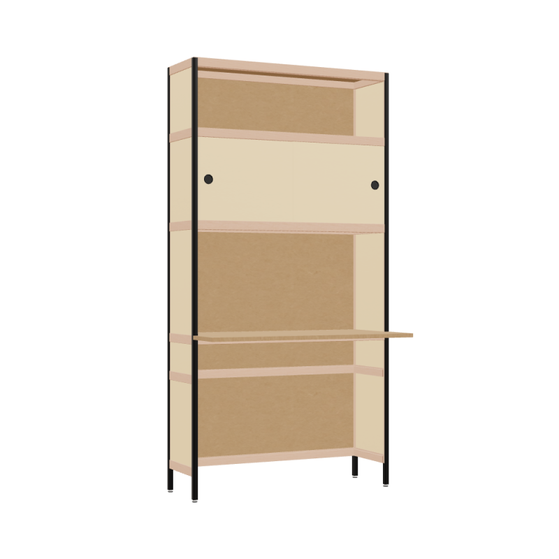 Bureau débordant (196.5x100x53.6 cm)