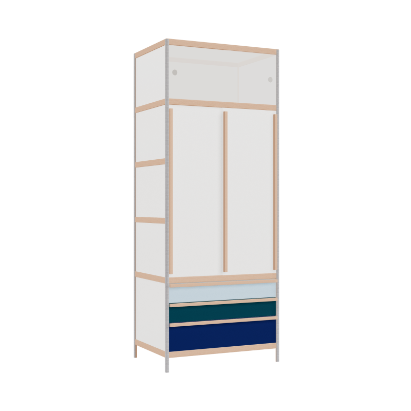 Wardrobe (229x90x62 cm)