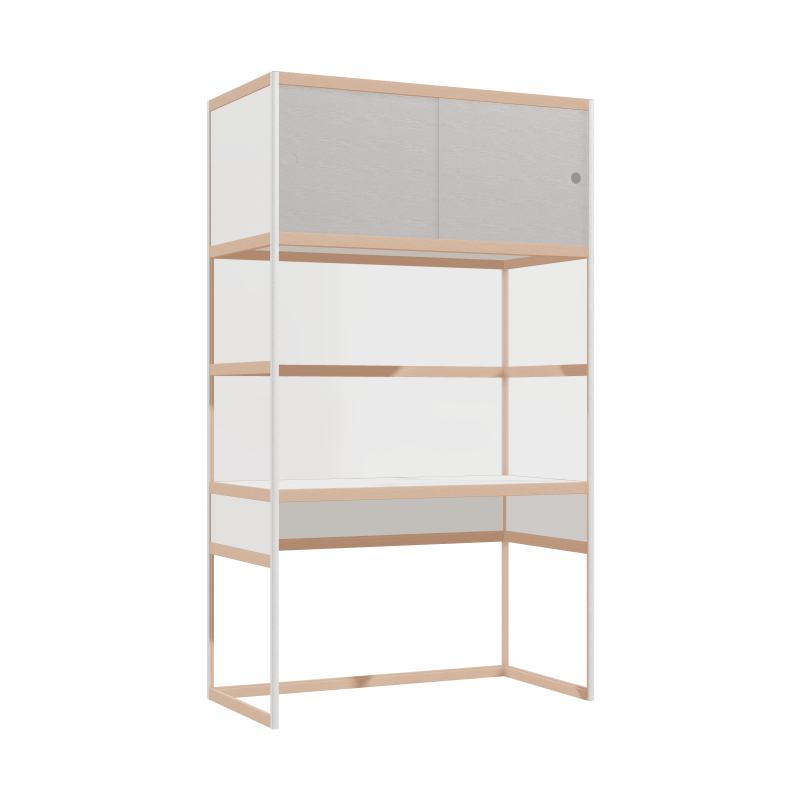 Geïntegreerd bureau (209x120x62 cm)