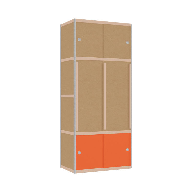 Wardrobe (208x90x52 cm)