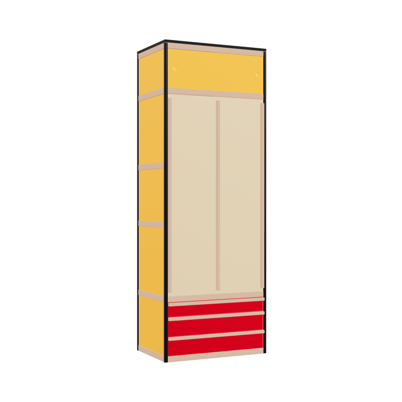 Penderie (220.8x80x52 cm)