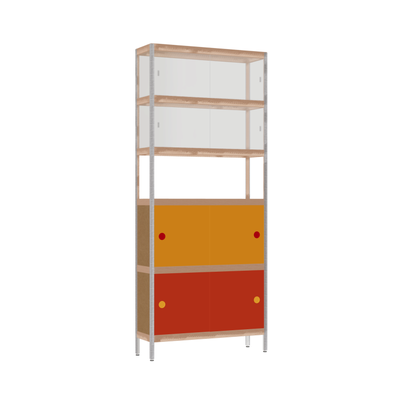 Display cabinet (190x80x25 cm)
