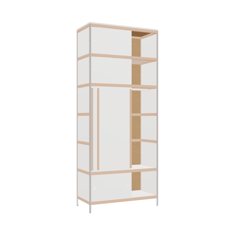 Wardrobe (262.8x110x52 cm)