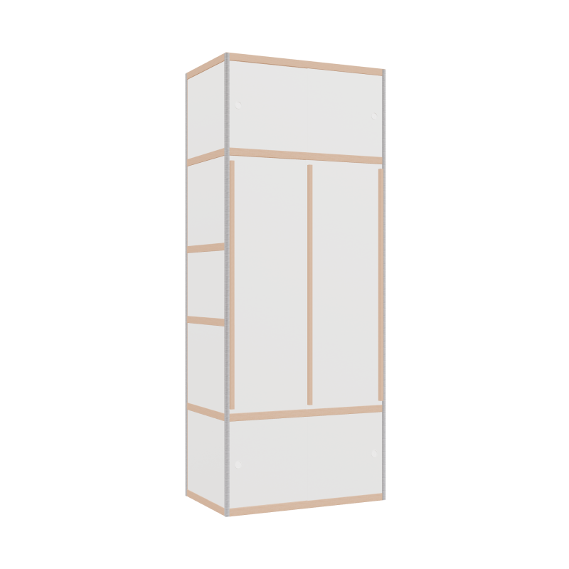 Kleerkast (249x100x62 cm)