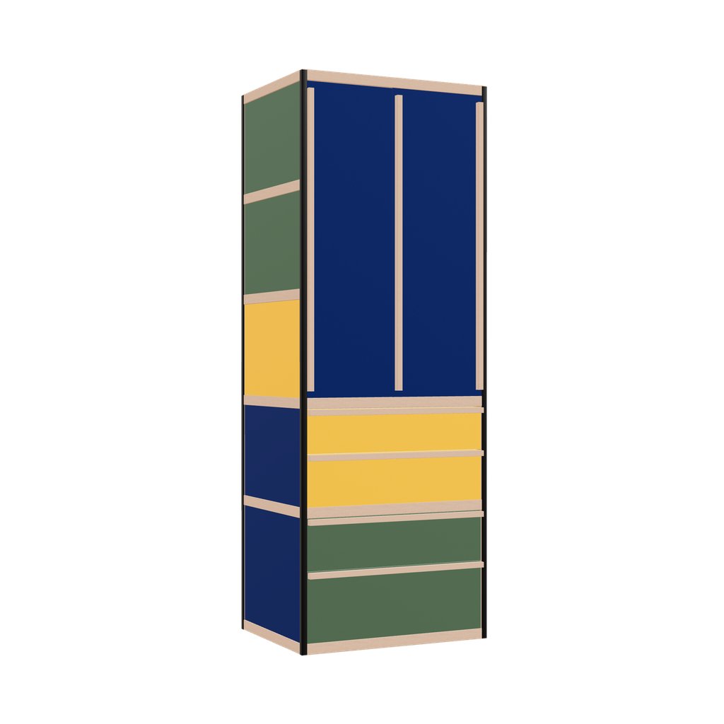 Kleerkast (219x80x62 cm)