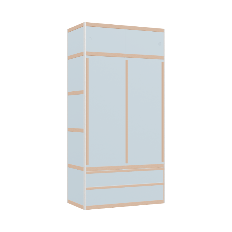 Wardrobe (199x100x52 cm)