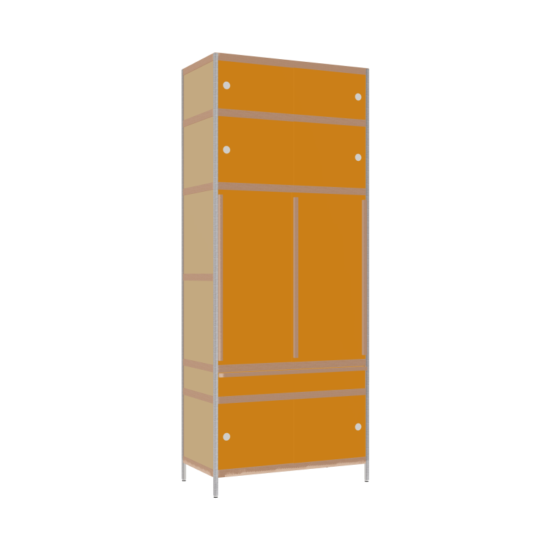 Wardrobe (247.5x100x52 cm)