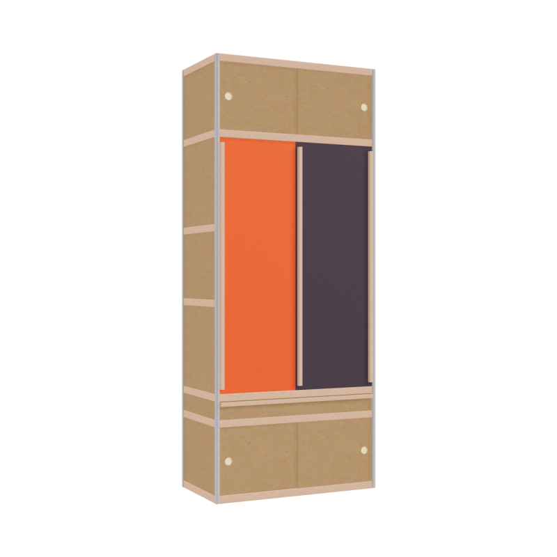 Kleerkast (243x100x52 cm)