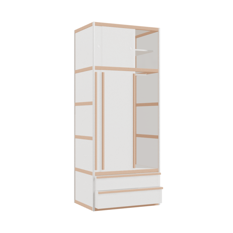 Kleerkast (219x90x62 cm)