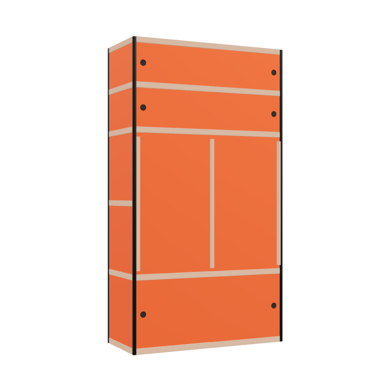 Kleerkast (219x120x52 cm)