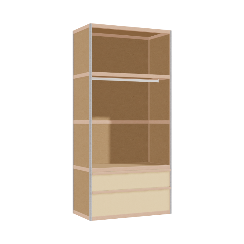 Kleerkast (208x100x52 cm)