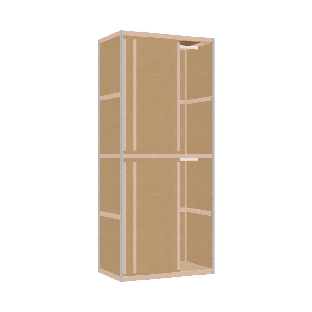 Wardrobe (208x90x52 cm)