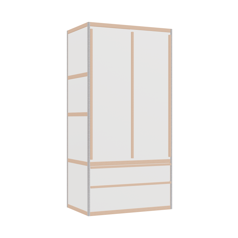 Penderie (198x100x62 cm)