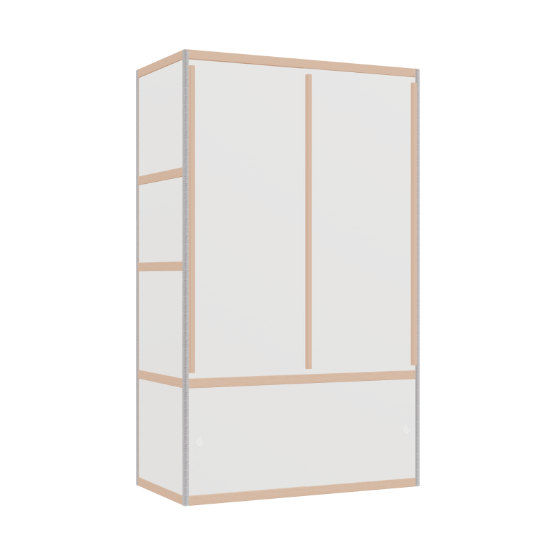 Penderie (198x120x62 cm)