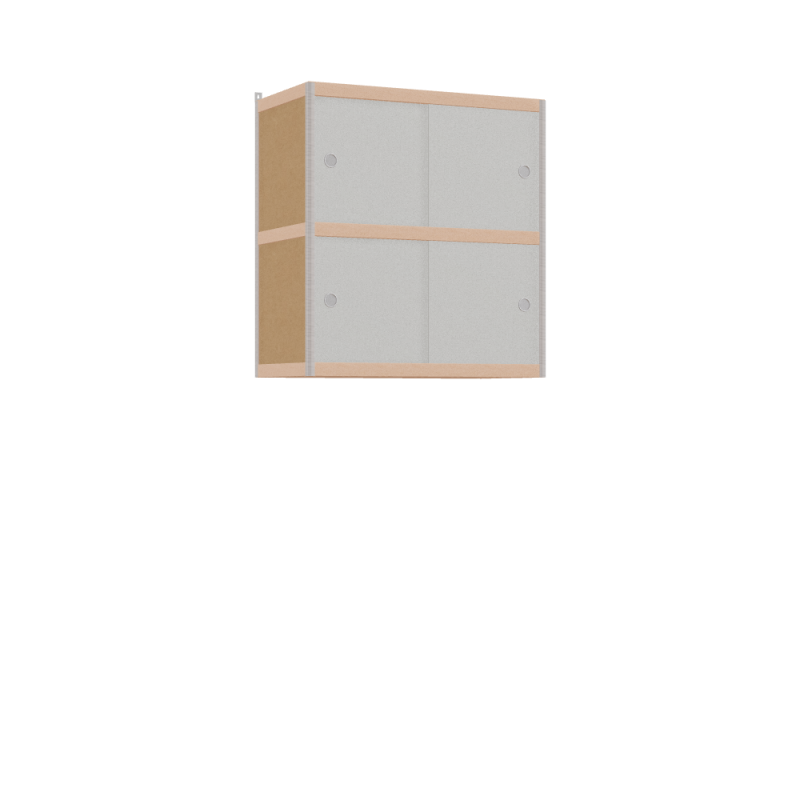 Zwevende kast (86x80x42 cm)