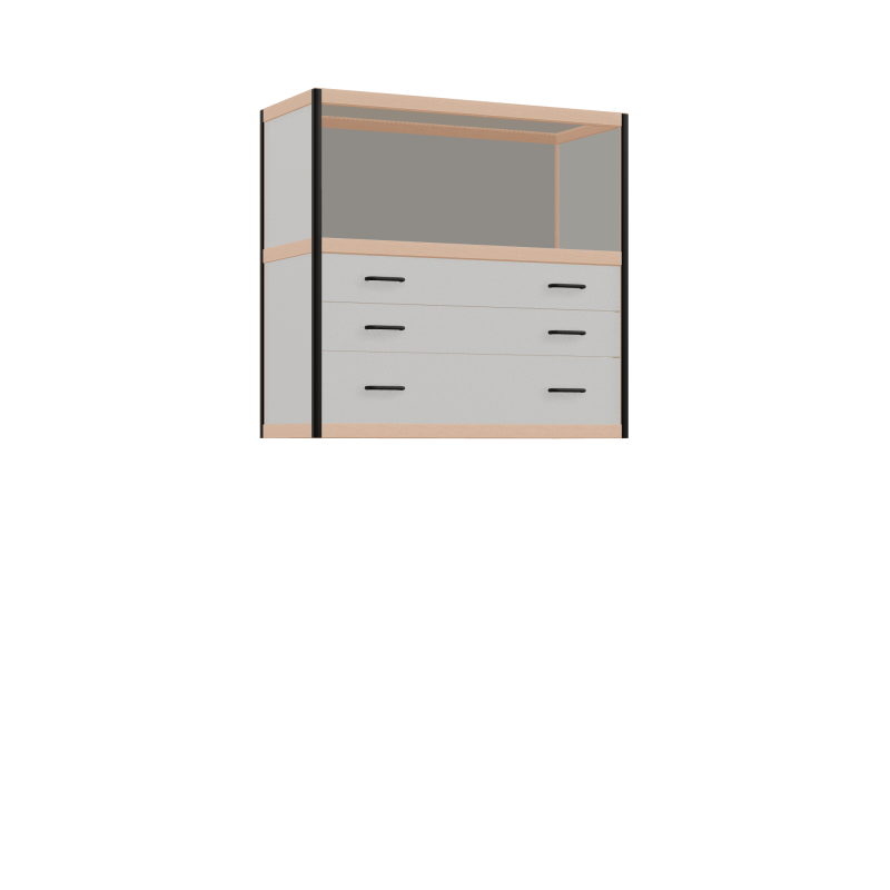 Hanging cabinet (96x100x42 cm)