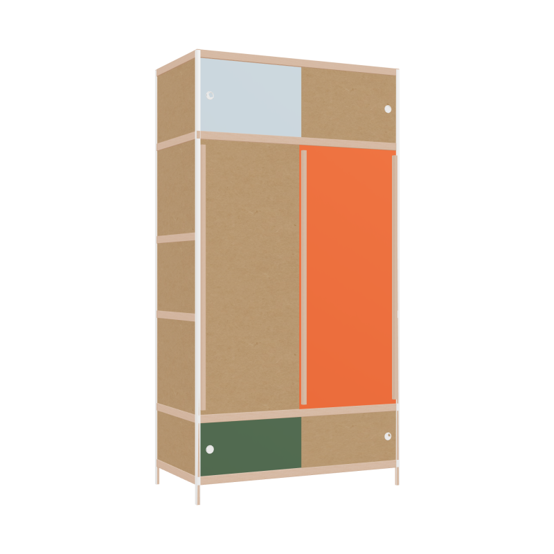 Wardrobe (229x120x62 cm)