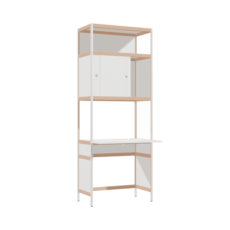 Bureau débordant (206.5x80x63.6 cm)