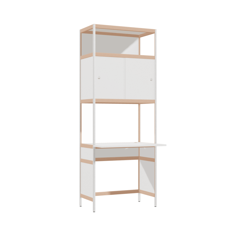 Bureau débordant (206.5x80x63.6 cm)