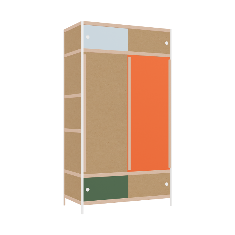 Wardrobe (219x120x62 cm)