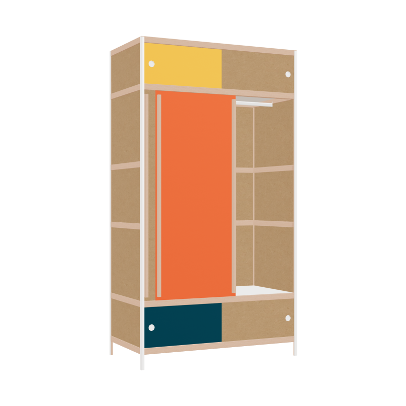 Wardrobe (219x120x62 cm)