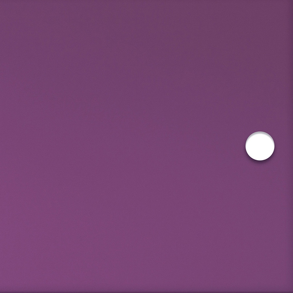 Plum translucent acrylic door