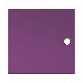 Plum translucent acrylic door