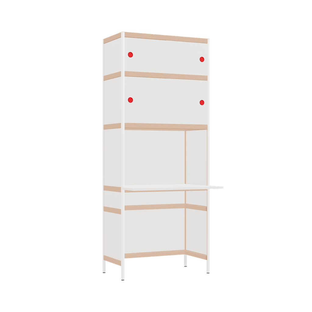 Bureau débordant (196.5x80x63.6 cm)