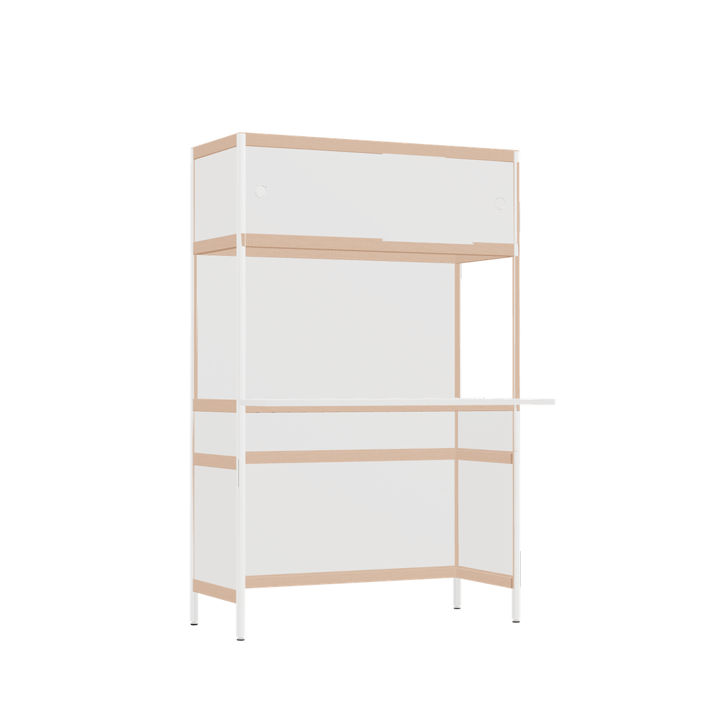 Bureau débordant (155.5x100x63.6 cm)