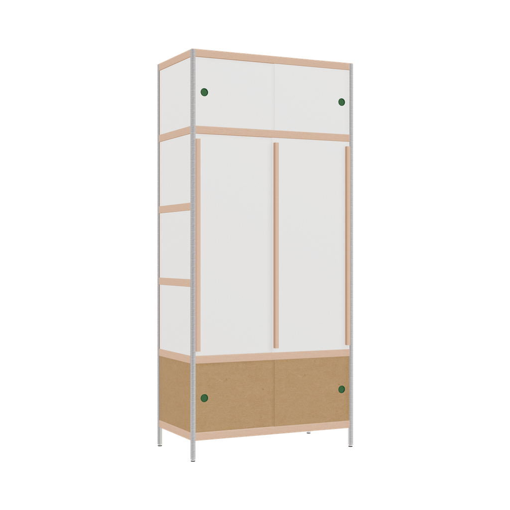 Kleerkast (220x100x52 cm)