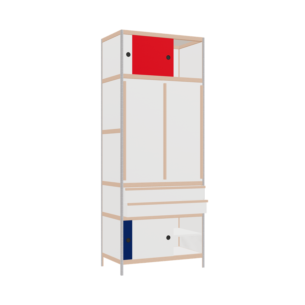 Kleerkast (229x90x52 cm)