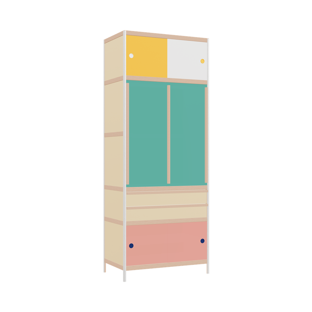 Wardrobe (229x90x52 cm)