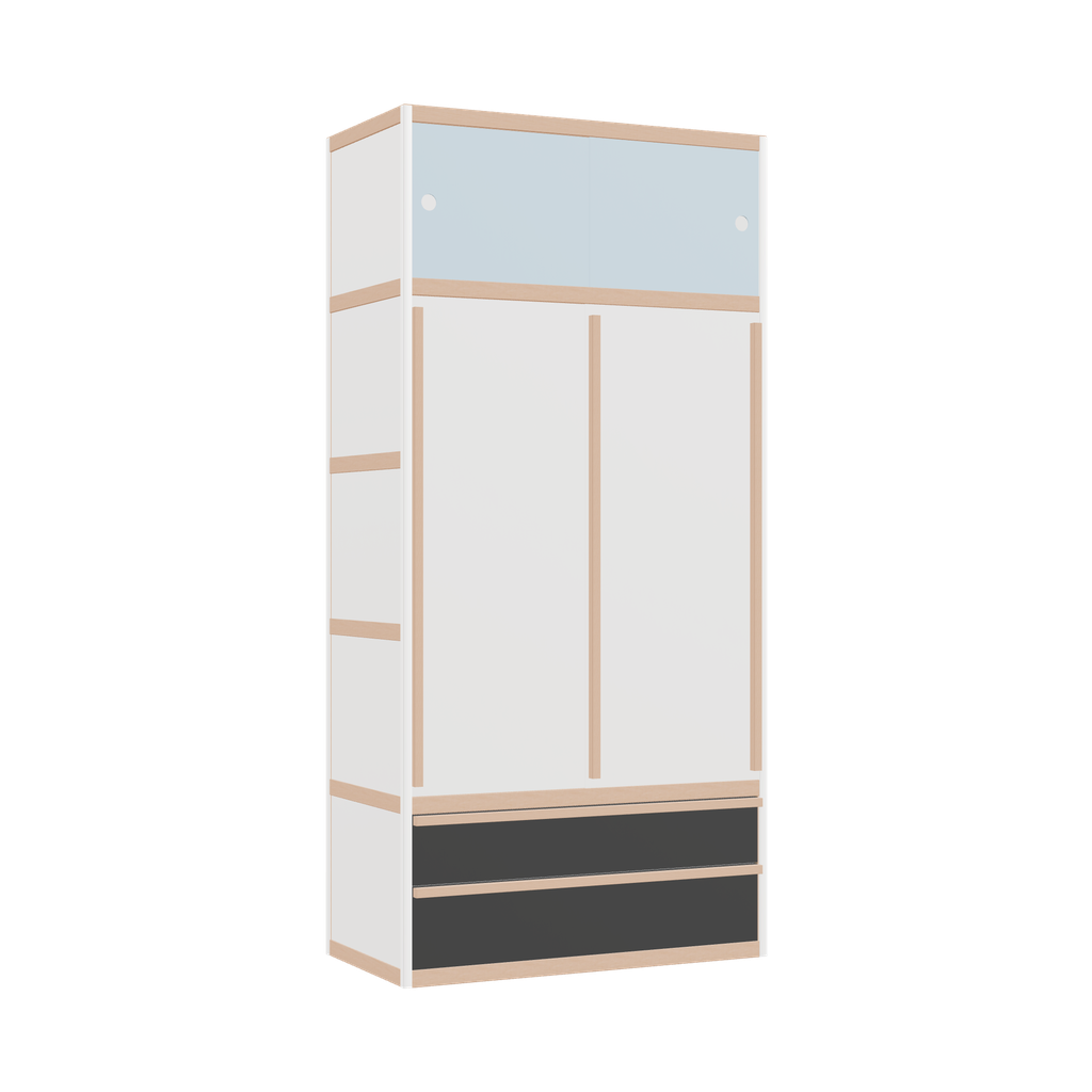 Kleerkast (209x100x52 cm)