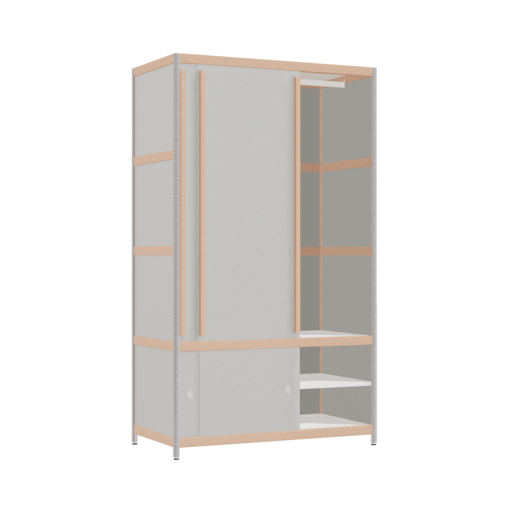 Kleerkast (173x100x52 cm)