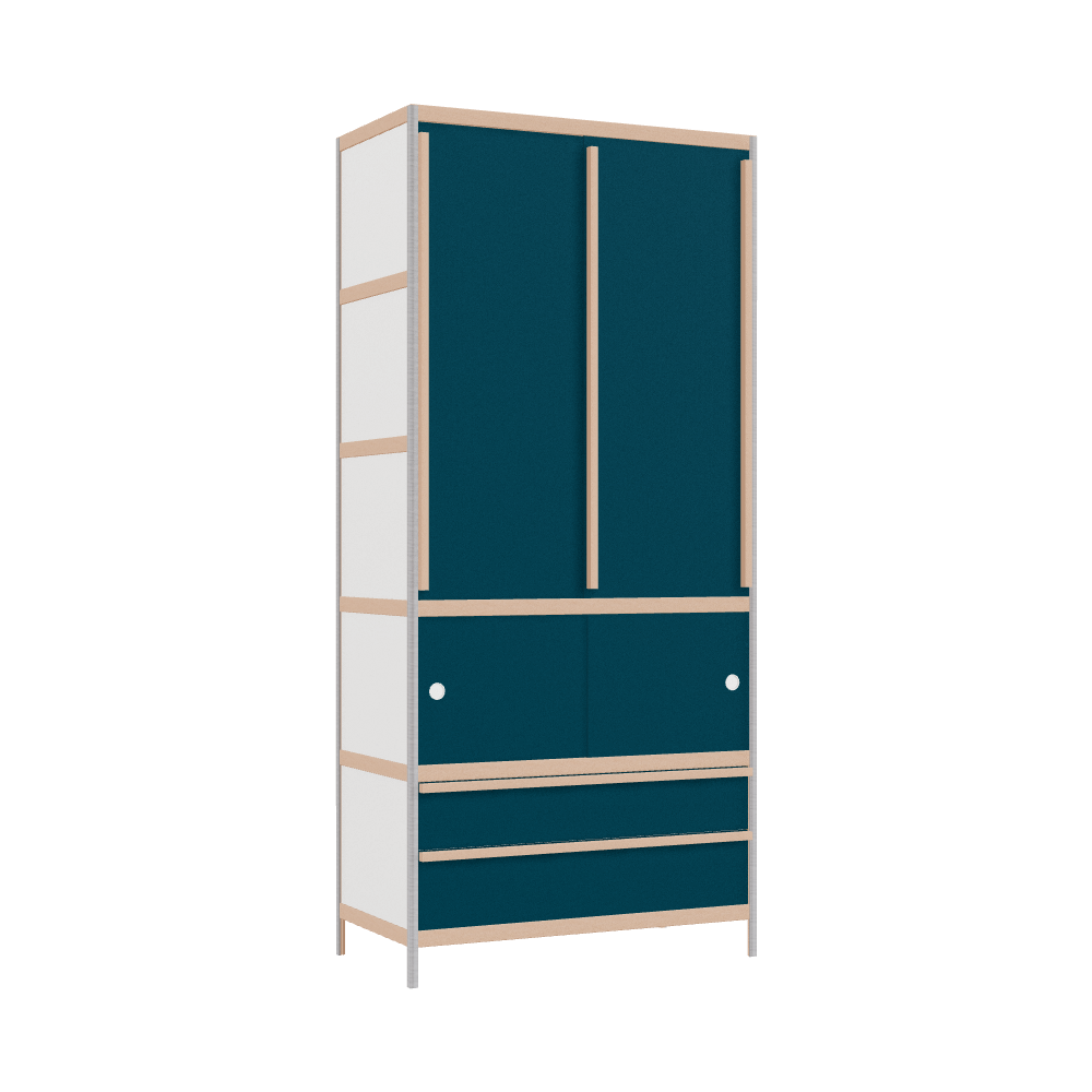 Kleerkast (219x100x52 cm)