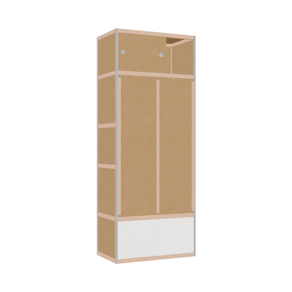 Kleerkast (229x90x52 cm)