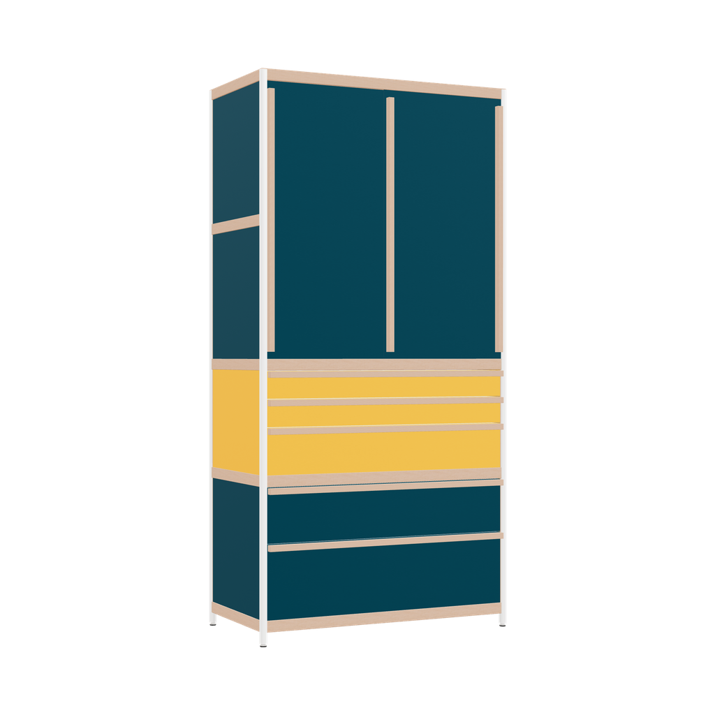 Kleerkast (203x100x52 cm)