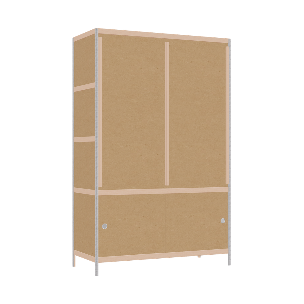 Kleerkast (188x120x52 cm)