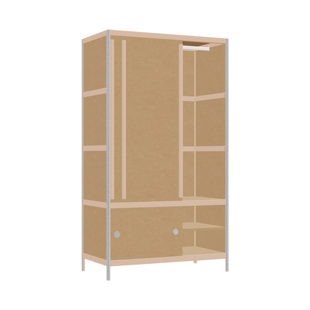 Kleerkast (178x100x52 cm)