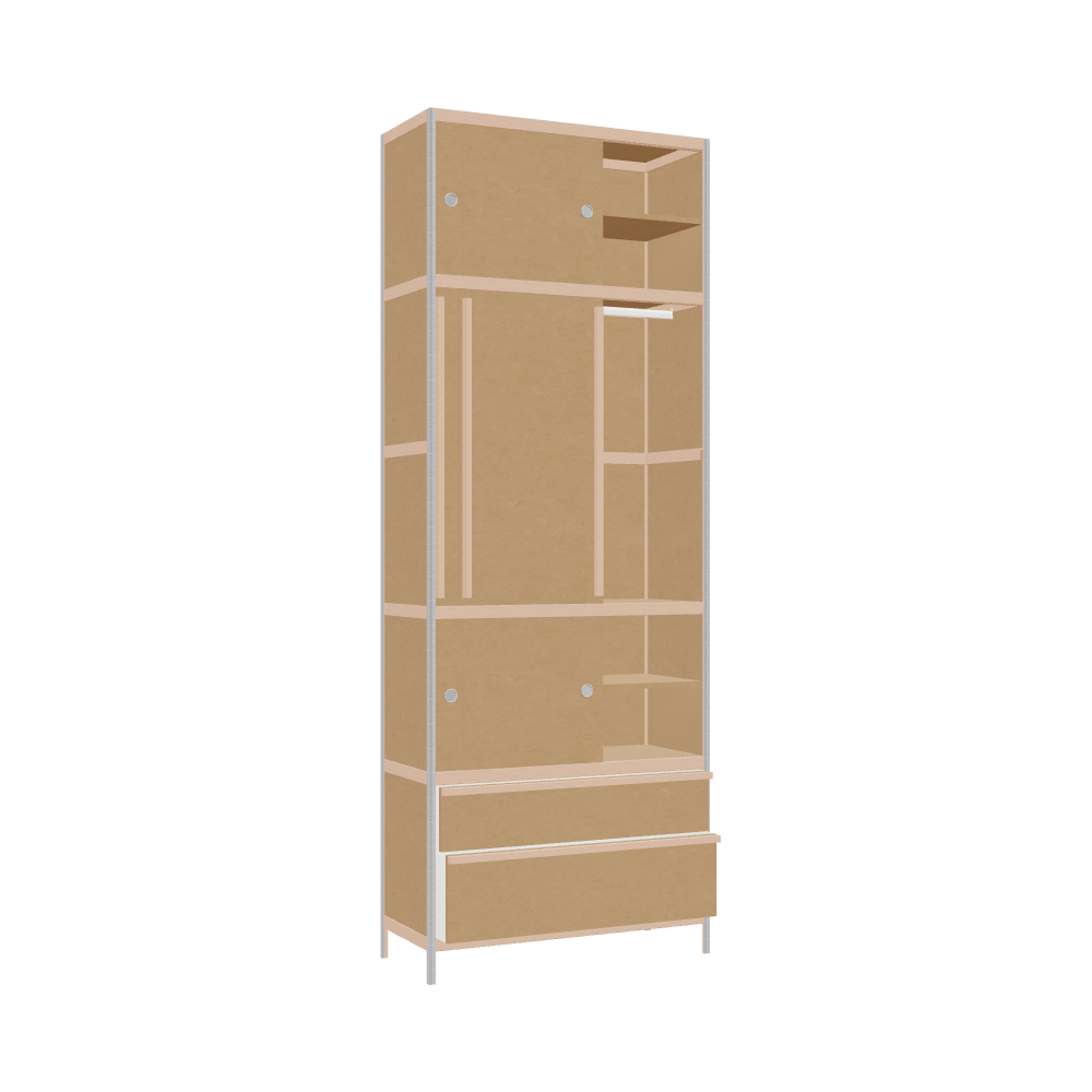 Kleerkast (269x100x42 cm)