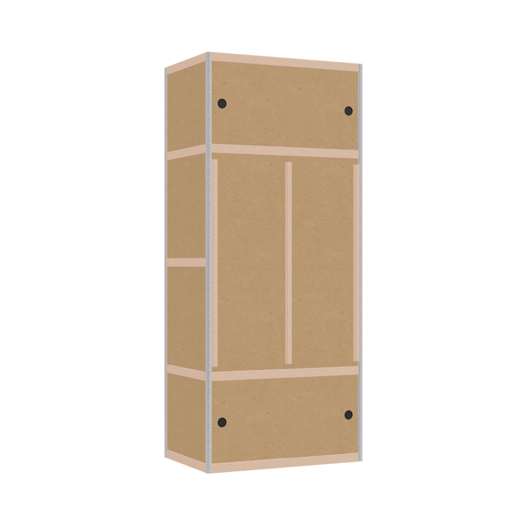 Kleerkast (188x80x52 cm)