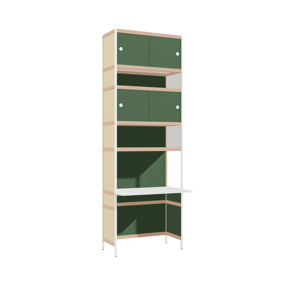 Cantilevered desk (261.5x90x63.6 cm)