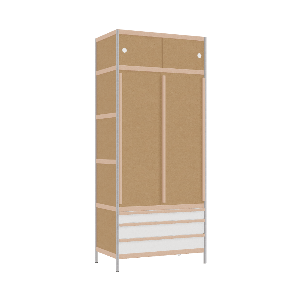 Wardrobe (210x90x52 cm)