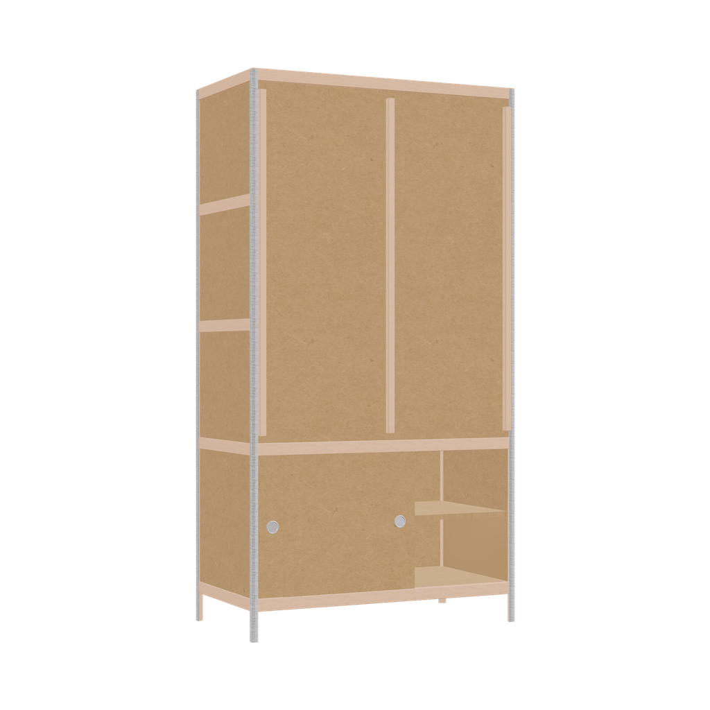 Kleerkast (188x100x52 cm)