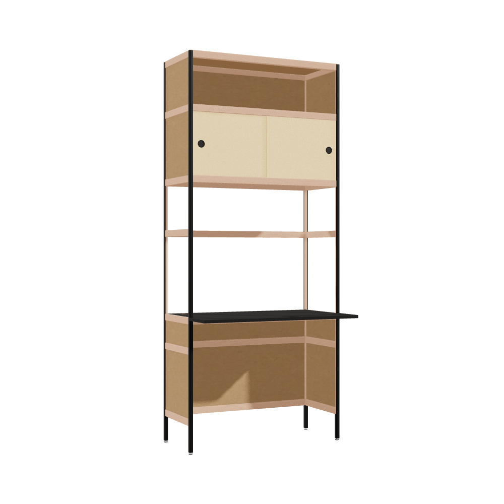 Cantilevered desk (232.5x100x63.6 cm)