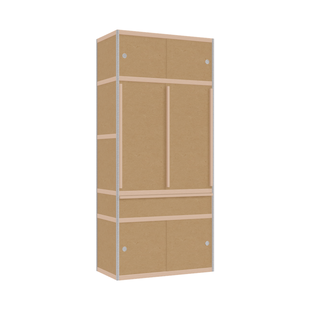 Kleerkast (222x100x52 cm)